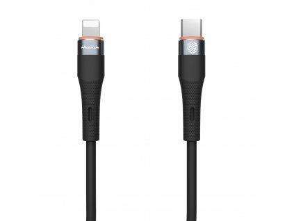Nillkin Flowspeed Liquid Silicone Datový Kabel USB-C/Lightning 1,2m 27W Black