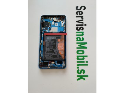 LCD Displej + Dotykové sklo + Rám + Batéria Huawei P40 modrá farba- Originál Service pack