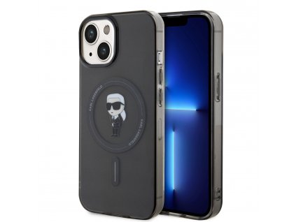 Karl Lagerfeld IML Ikonik MagSafe Zadní Kryt pro iPhone 15 Black