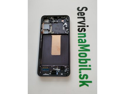 LCD Displej + Dotykové sklo + Rám Samsung Galaxy S23 Plus čierna farba - Originál Service Pack