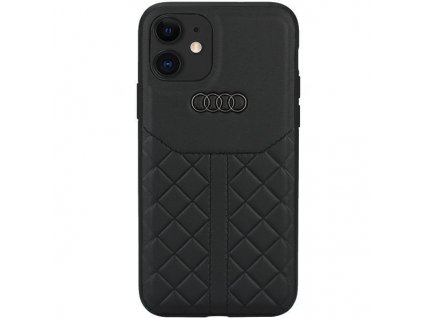 Audi Genuine Leather Zadní Kryt pro iPhone 11/XR Black