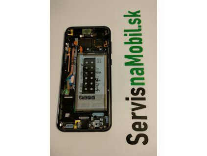 LCD Displej + Dotykové sklo + Rám + Batéria Samsung Galaxy S8 Plus G955F  čierna farba - Originál Service pack