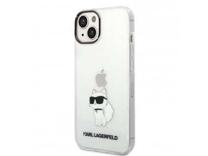 Karl Lagerfeld IML Choupette NFT Zadný Kryt pre iPhone 14 Plus Transparent