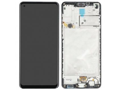 LCD displej + Dotykové sklo + rám Samsung Galaxy A21s 2020 A217 čierna farba ORI