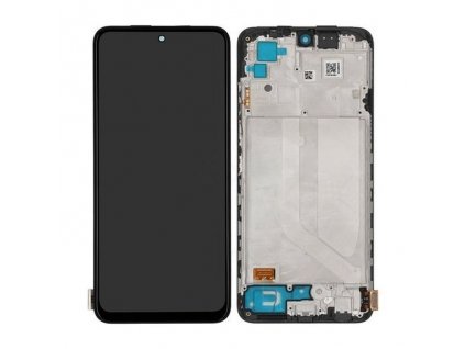 LCD Displej + Dotykové sklo + Rám Xiaomi Redmi Note 10 / Redmi Note 10S / Poco M5s BLACK/TARNISH - ORI