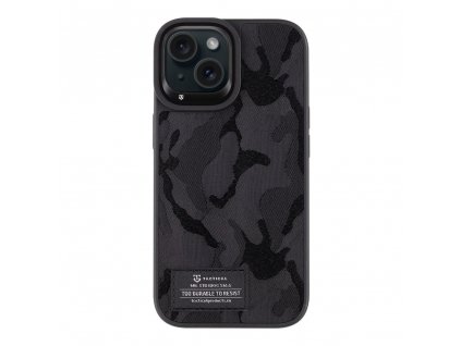 Tactical Camo Troop Kryt pro Apple iPhone 15 Black