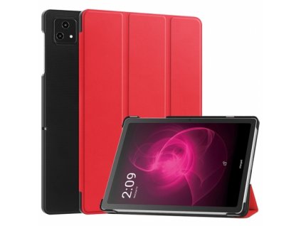 Trojité skladacie puzdro pre T-Mobile Revvl Tab 5G červená farba