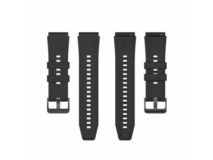 20mm Remienok na hodinky Huami  Amazfit GTS 4 silikónový čierna farba