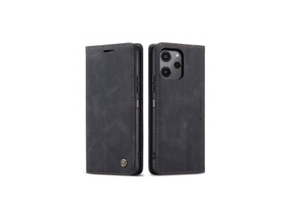 Knižkové puzdro Xiaomi Redmi 12 Vintage Matte čierna farba