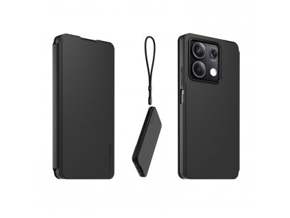 Made for Xiaomi Book Pouzdro s Poutkem pro Xiaomi Redmi Note 13 5G Black