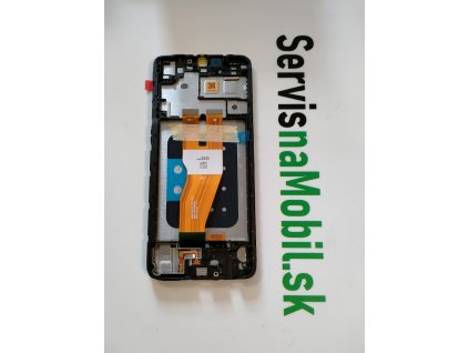 LCD Displej + Dotykové sklo + Rám Samsung Galaxy A05 2023 (A055) čierna farba - Service pack