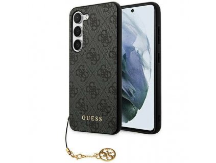 Guess 4G Charms Zadní Kryt pro Samsung Galaxy A35 5G Grey