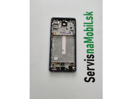 LCD Displej + Dotykové sklo + Rám Samsung Galaxy A52s 5G VIOLET farba - Originál Service pack