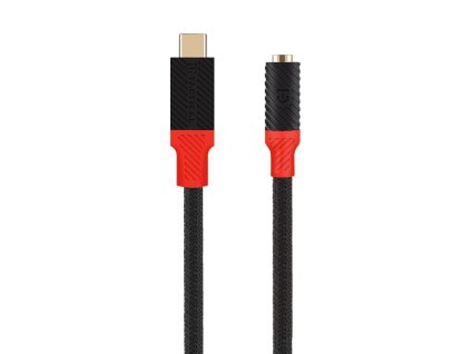 Tactical Pin4Fun Adapter USB-C/Jack 3,5mm 0,1m Black/Red