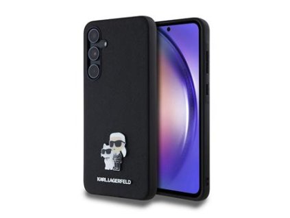 karl lagerfeld pu saffiano metal karl and choupette zadni kryt pro samsung galaxy a55 5g black i80729