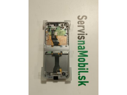 LCD Displej + Dotykové sklo + Rám Samsung Galaxy Z Flip6 5G SM-F741 (2024) SILVER INNER LCD - Originál Service pack