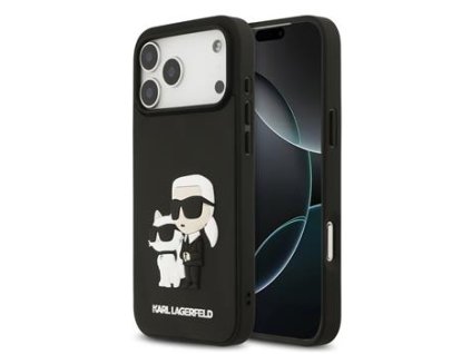 karl lagerfeld 3d rubber karl and choupette zadni kryt pro iphone 17 pro max black i88617 (1)