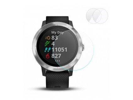 9H 0.2mm 2.15D ochranné tvrdené sklo 2ks Garmin Vivoactive 3