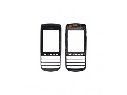 Dotyková plocha s rámom Nokia Asha 300 čierna farba
