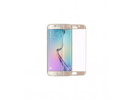 Ochranné tvrdené sklo Samsung Galaxy S6 Edge 3D zlatá farba