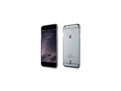 Púzdro iPhone 6 plus / iPhone 6s plus ultra tenké čierne priesvitné