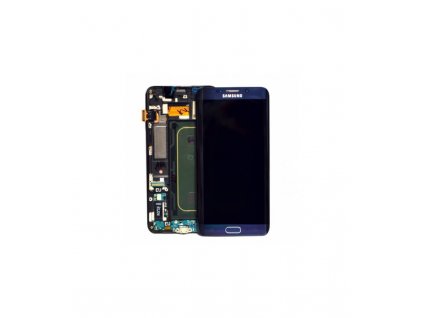 LCD displej a dotyková plocha s rámom S6 edge plus modrá farba