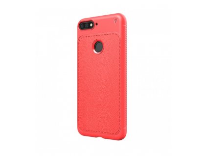 Puzdro Huawei Y6 2018 Litchi textúra červené