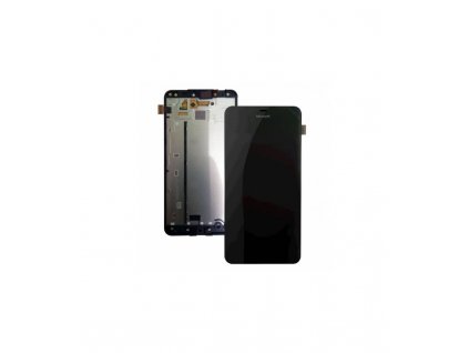 LCD displej a dotykové sklo s rámom Nokia Lumia 640 - čierna farba