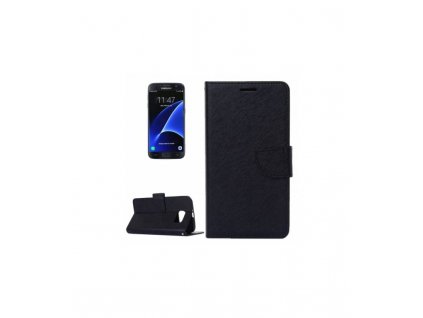 Puzdro Samsung Galaxy S7 Edge knižkové čierne