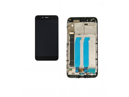 LCD Displej + Dotykové sklo Xiaomi Mi A1 / Mi 5x s rámom čierna farba