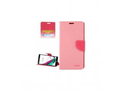 Knižkové púzdro MERCURY LG G4 - ružová farba