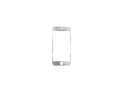 Luxusné ochranné tvrdené sklo iPhone 6 / iPhone 6S zrkadlové strieborná farba