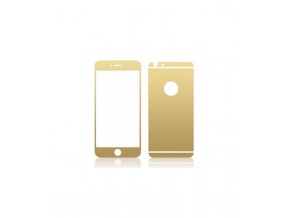 Ochranné tvrdené sklo iPhone 6 plus / iPhone 6s plus zrkadlové zlatá farba