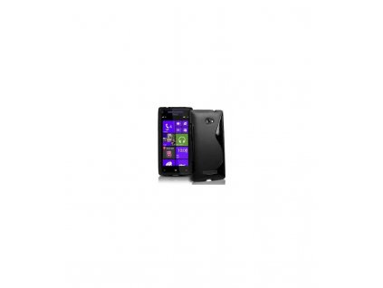 Silikonové púzdro na HTC Windows Phone 8X čierne
