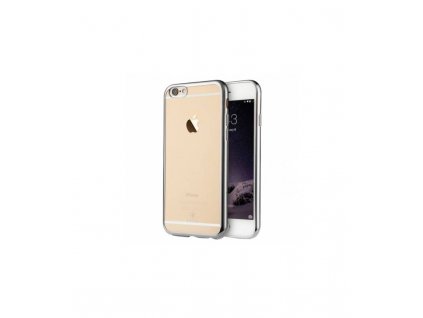 Púzdro iPhone 6 Plus / iPhone 6s Plus ultra tenké so strieborným spevneným rámikom