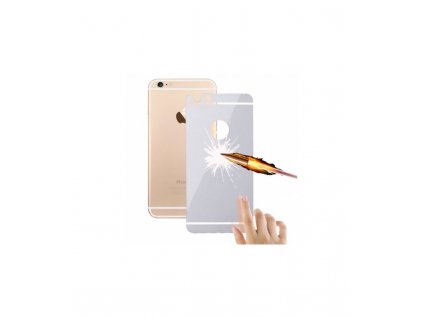 Luxusné ochranné tvrdené sklo na zadný kryt iPhone 6 / iPhone 6s strieborná farba