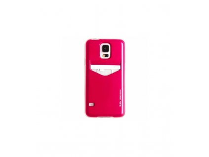 Puzdro Slim Card Pocked na Samsung galaxy S5 hot pink