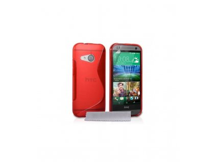 Silikonové púzdro na HTC One mini červené