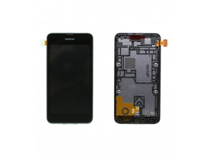 LCD Displej + Dotykové sklo + Rám Nokia Lumia 530 čierna farba