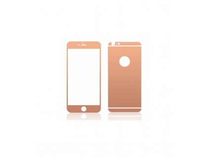 Ochranné tvrdené sklo iPhone 6 plus / iPhone 6s plus zrkadlové zlatoružová farba