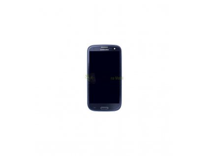 LCD Displej s dotykom, sklíčkom a rámom Samsung Galaxy i9301 S3 NEO modrá farba