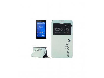Púzdro Sony Xperia E4 knižkové s potlačou