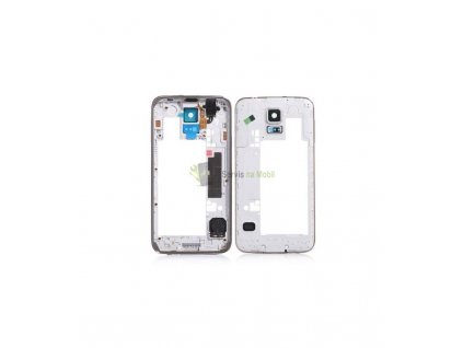 Stredový rám Samsung Galaxy S5 G900 strieborná farba