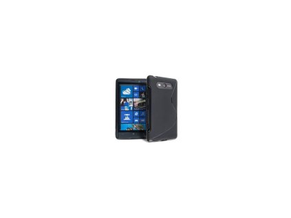 Silikonové púzdro na Nokia Lumia 820 čierne