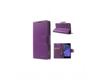 Púzdro Sony Xperia Z2 Sonata Diary fialové