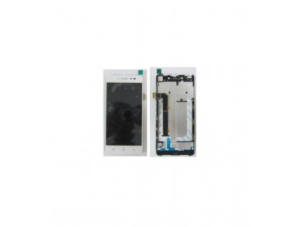 LCD displej + Dotykové sklo Lenovo S90 s rámom biela farba