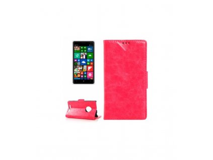 Knižkové púzdro Nokia Lumia 830 ružová farba