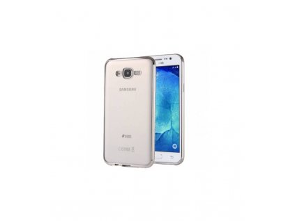 Luxusné puzdro Samsung Galaxy J7 J700 strieborna farba
