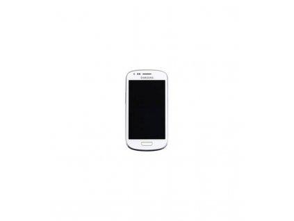 LCD displej a dotyková plocha s rámom Samsung S3 mini i8190N - biela farba