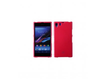 Púzdro na Sony Z1, jelly case hot pink